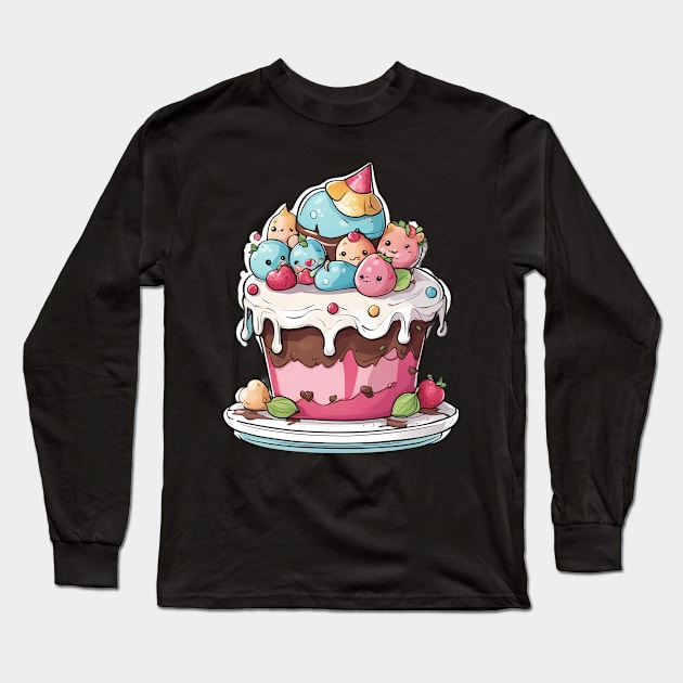 Cake Decorating Long Sleeve T-Shirt by animegirlnft